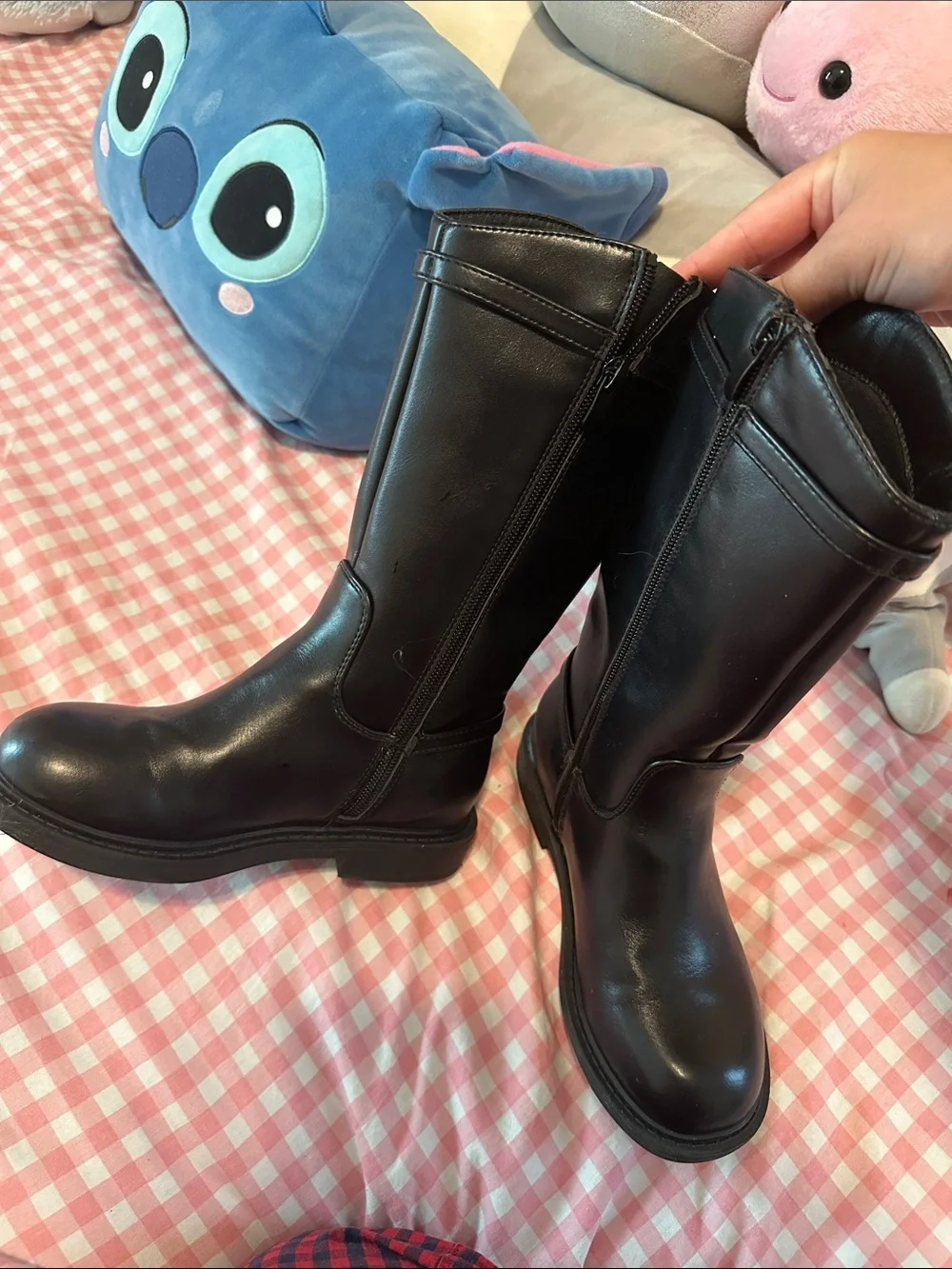 Kids Black Tall Boots